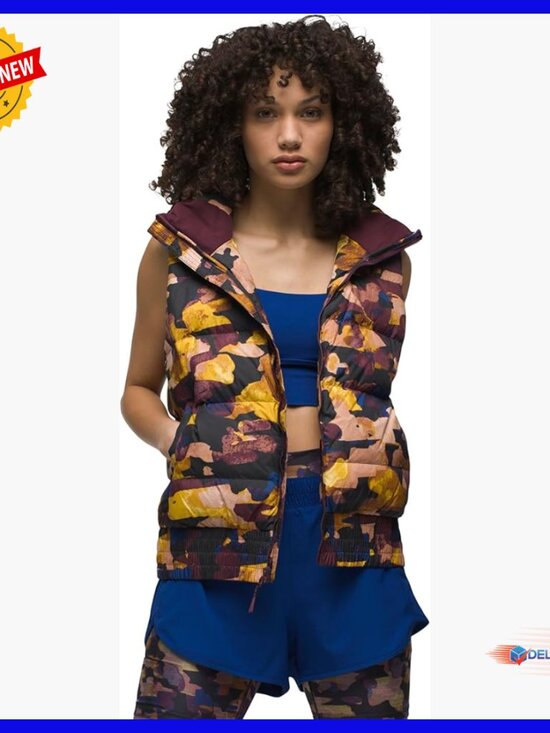 Jackets & Blazers - Quilted Sleeveless Vest with Removable Hood, Relaxed Fit, Nylon